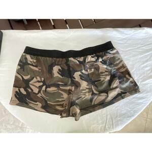 CellBlock 13 Camo Mesh Gym Shorts – Sexy Streetwear Athletic Vibe. XL